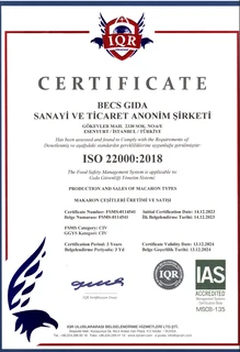 ISO 22000 belgesi